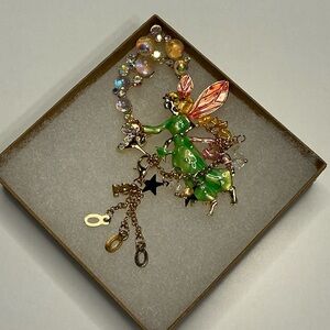 Enchanted Fairy Charm Brooch ~ Whimsical Crystal Statement Pin